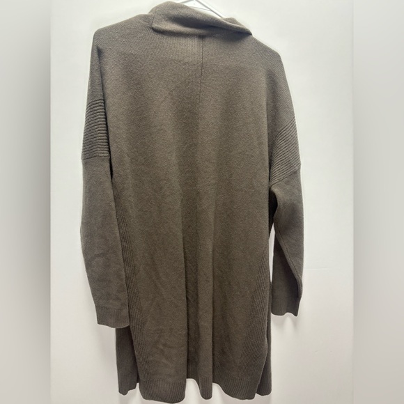 Athleta Spirit Wool Cashmere Blend Wrap Cardigan Brown Size XL - Picture 3 of 6